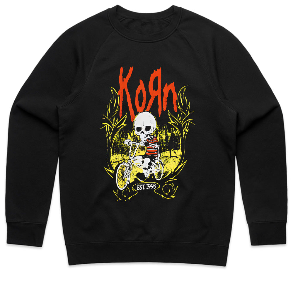Korn Skull Kid Bicycle T-Shirt – Vintage Nu-Metal Rock Apparel