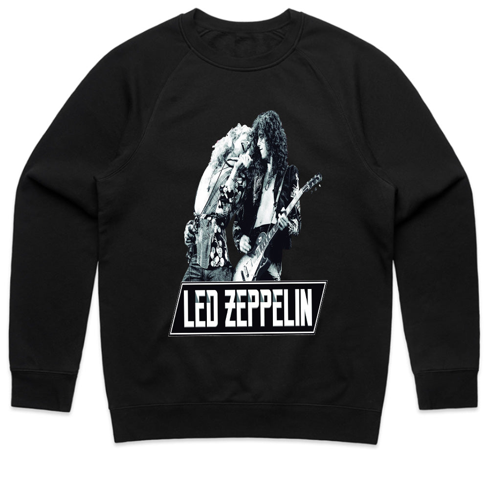 Led Zeppelin Classic Rock Duo T-Shirt – Iconic Live Performance Tribute