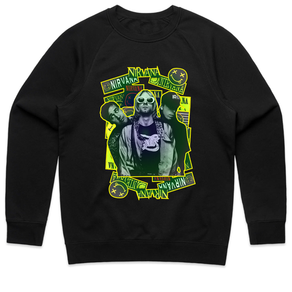 Nirvana Neon Grunge Band T-Shirt – Vintage 90s Rock Tribute