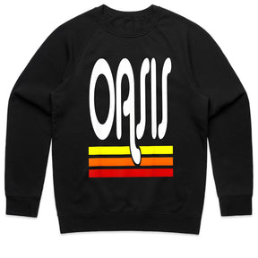 Oasis Retro Sunset Logo T-Shirt – Vintage-Inspired Britpop Tribute