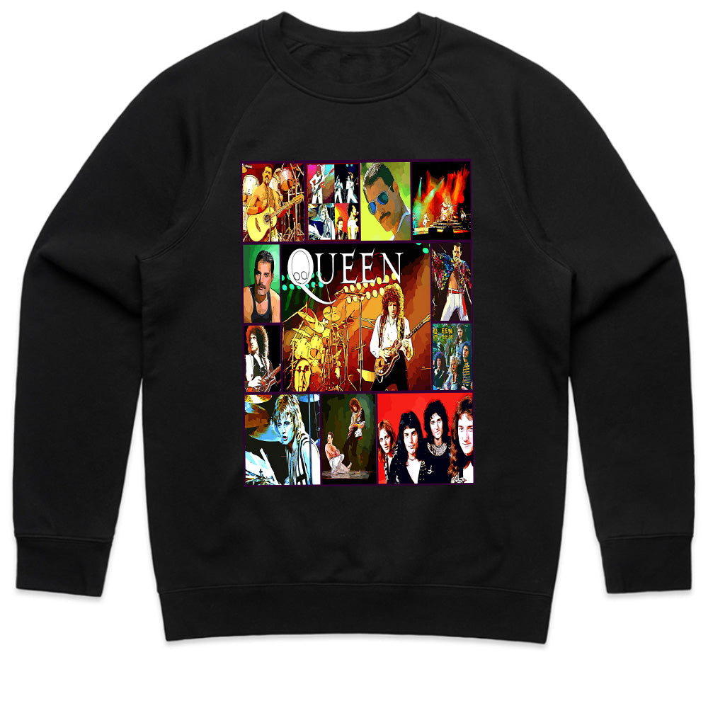 Queen Multi-Image Collage T-Shirt – Ultimate Rock Legends Tribute