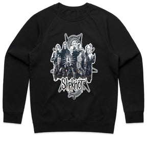 Slipknot Monochrome Band Group T-Shirt – Dark Metal Legacy