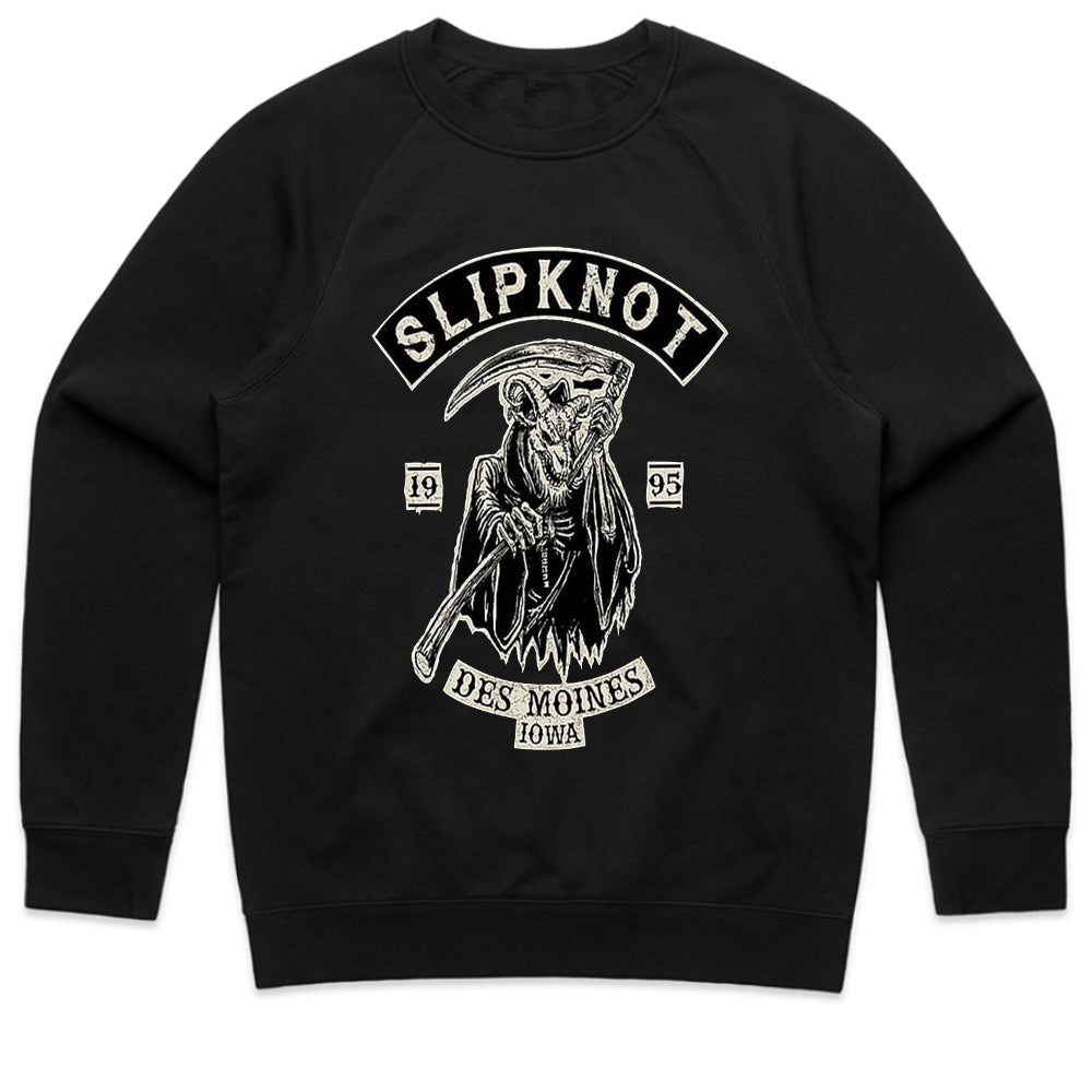 Slipknot “Des Moines Reaper” Vintage Biker-Style T-Shirt
