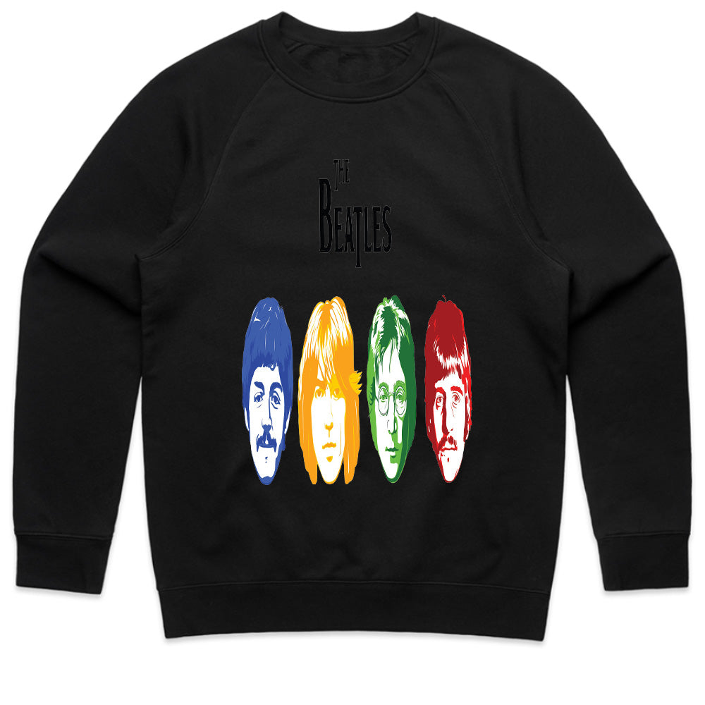 The Beatles "Color Pop Faces" T-Shirt – Retro Psychedelic Rock Tribute