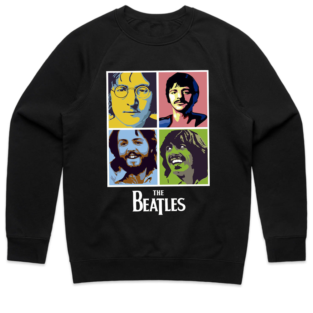 The Beatles "Pop Art Portraits" T-Shirt – Vibrant Retro Rock Tribute Tee