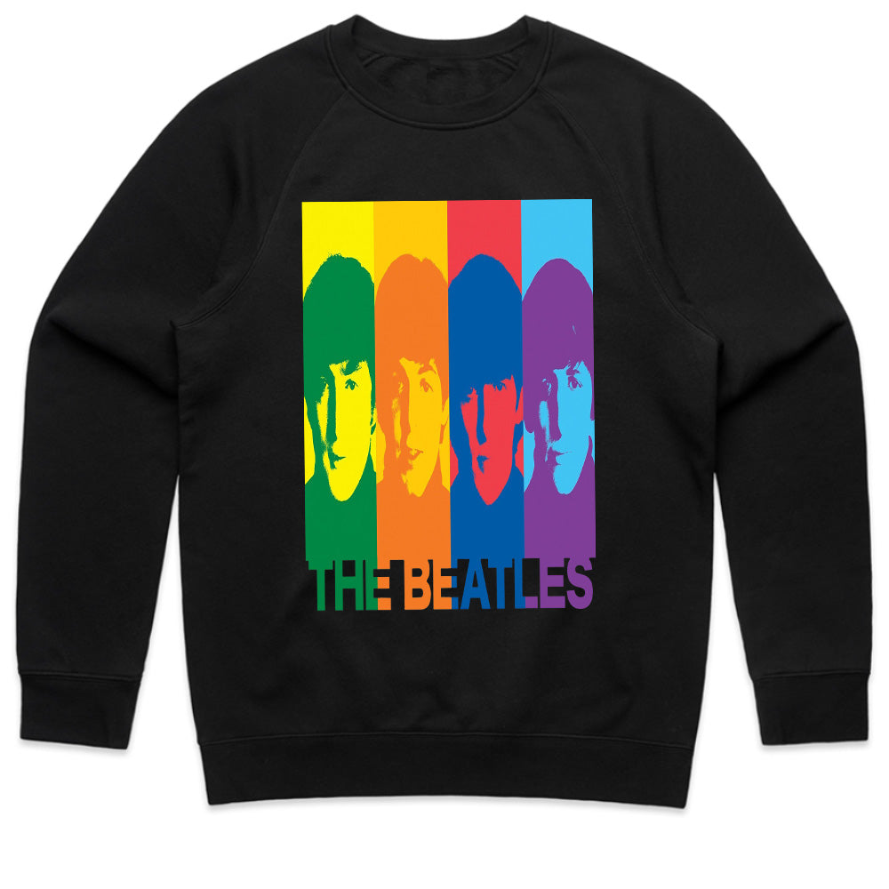 The Beatles "Pop Art Rainbow" T-Shirt – Vibrant Retro Rock Tribute Tee