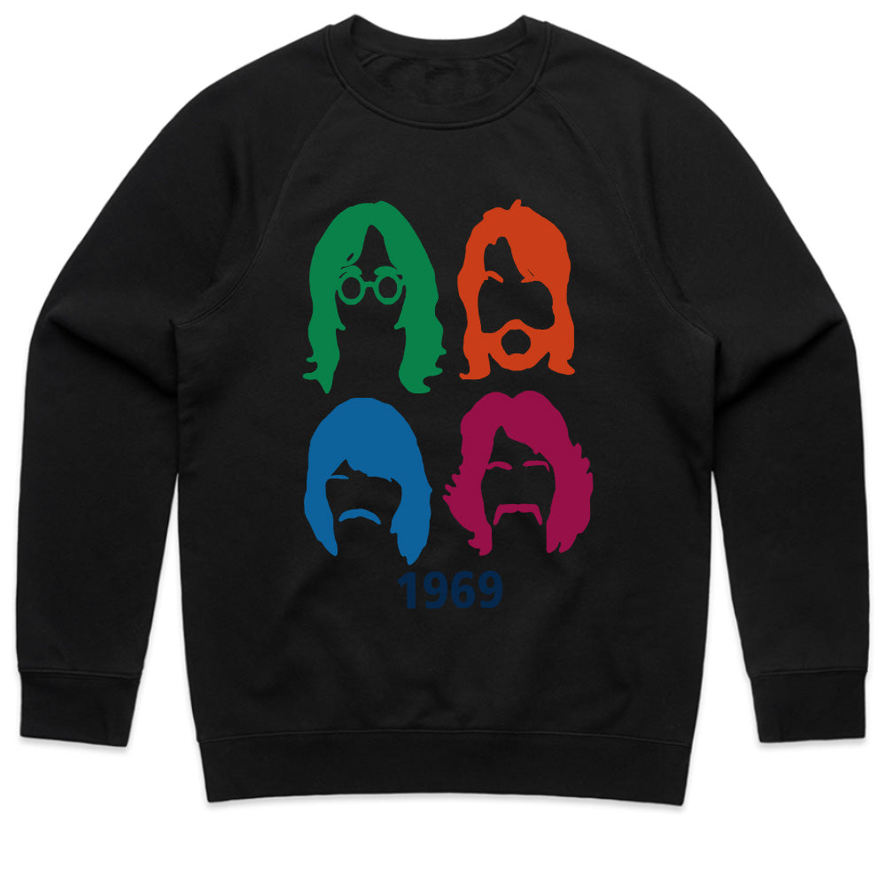The Beatles "1969 Pop Art Silhouette" T-Shirt – Retro Rock Tribute Tee