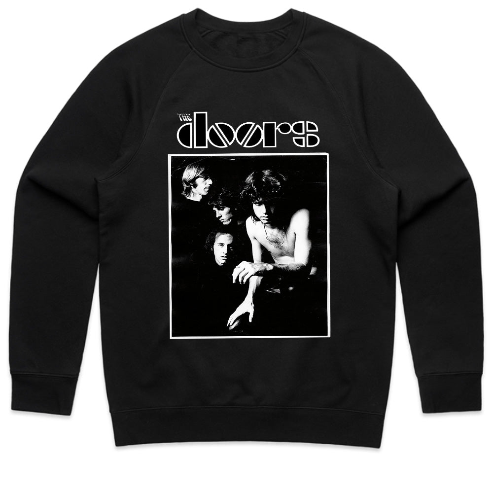 The Doors Classic Black & White Band Photo T-Shirt – Vintage Rock Tribute