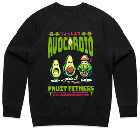 "Avocardio Fruit Fitness" Funny Gym T-Shirt – Sweat Now, Guac Later!