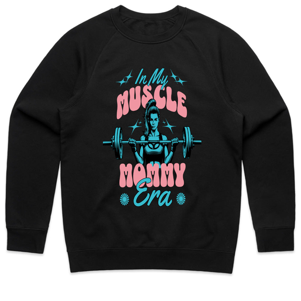 "In My Muscle Mommy Era" Trendy Gym T-Shirt – Strong & Confident