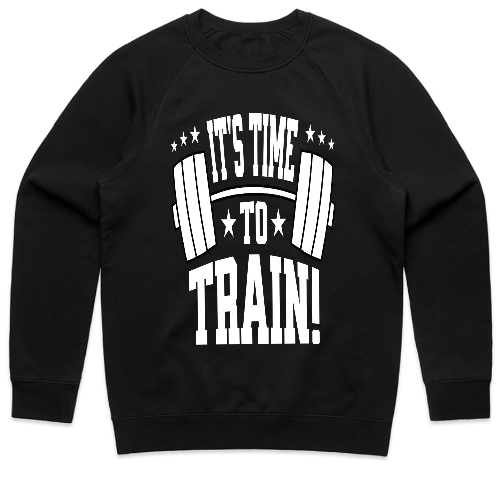 "It's Time to Train" Motivational Gym T-Shirt – Lift, Hustle, Repeat