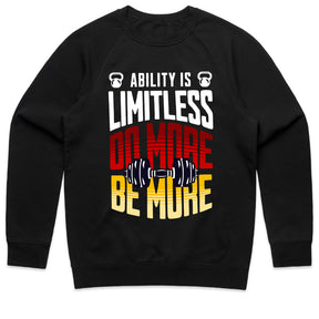 "Ability is Limitless – Do More, Be More" Motivational Gym T-Shirt