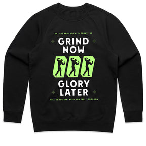 "Grind Now, Glory Later" Motivational Gym T-Shirt – Push Harder, Achieve More