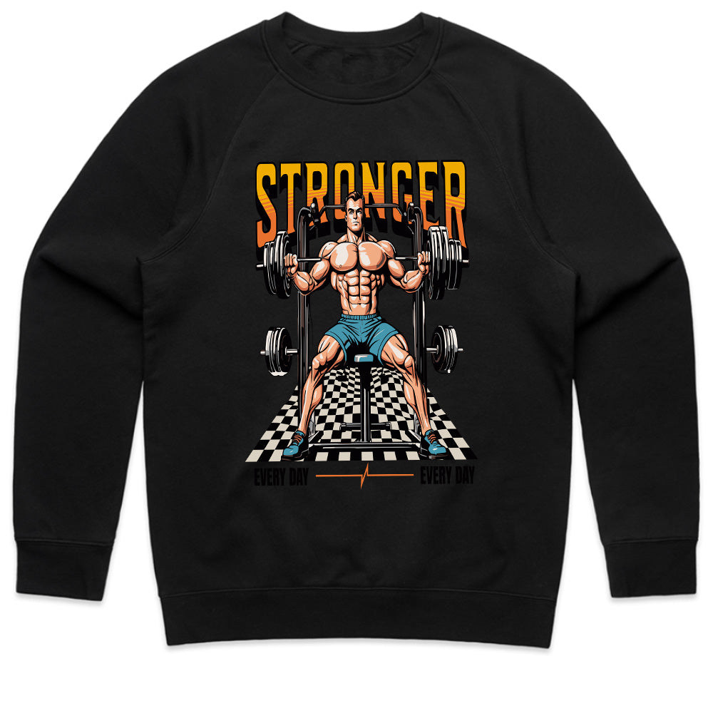 "Stronger Every Day" Gym T-Shirt – Hardcore Fitness & Bodybuilding Motivational Tee