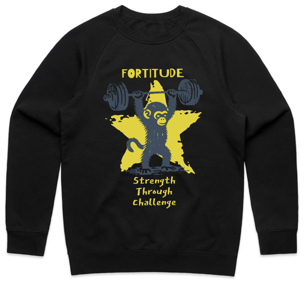 "Fortitude" Gym T-Shirt – Strength Through Challenge Motivational Workout Tee
