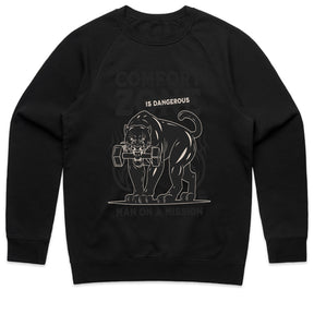 "Comfort Zone Is Dangerous" Panther Gym T-Shirt – Man on a Mission