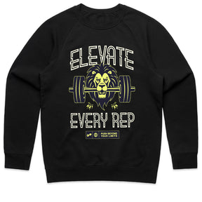 "Elevate Every Rep" Lion Gym T-Shirt – Push Beyond Your Limits