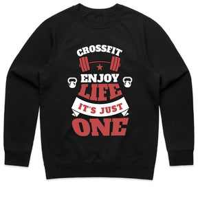 "CrossFit – Enjoy Life, It's Just One" Motivational Workout T-Shirt