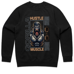 "Gorilla Hustle Muscle" Gym T-Shirt – Power, Strength & Grind