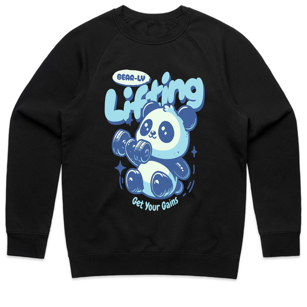 "Bear-ly Lifting" Cute Panda Gym T-Shirt – Get Your Gains!