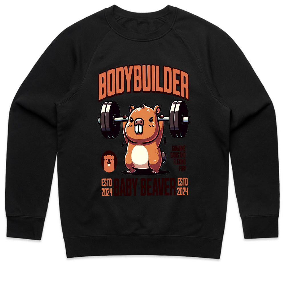 "Bodybuilder Baby Beaver" Funny Gym T-Shirt – Lift Like a Beast
