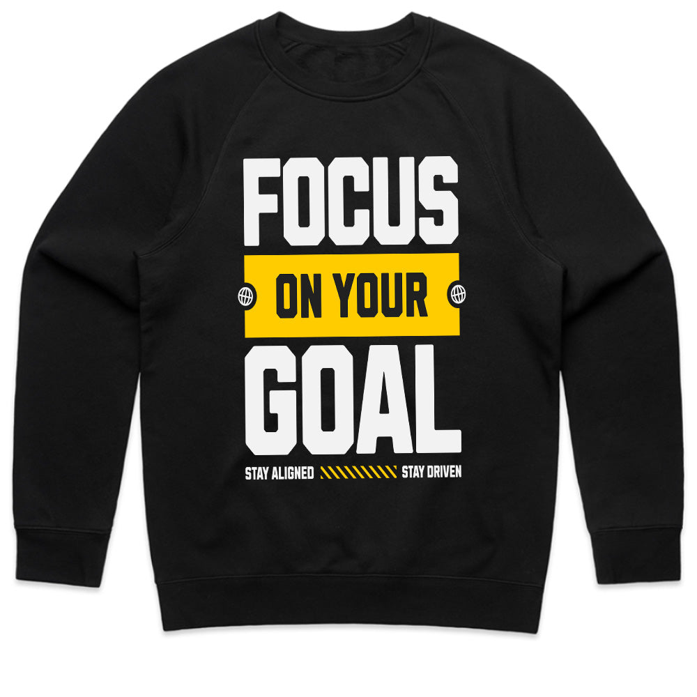 "Focus on Your Goal" Motivational Gym T-Shirt – Stay Aligned, Stay Driven