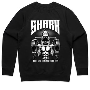 "Shark Mode" Gym T-Shirt – Never Stop Swimming, Dream Body