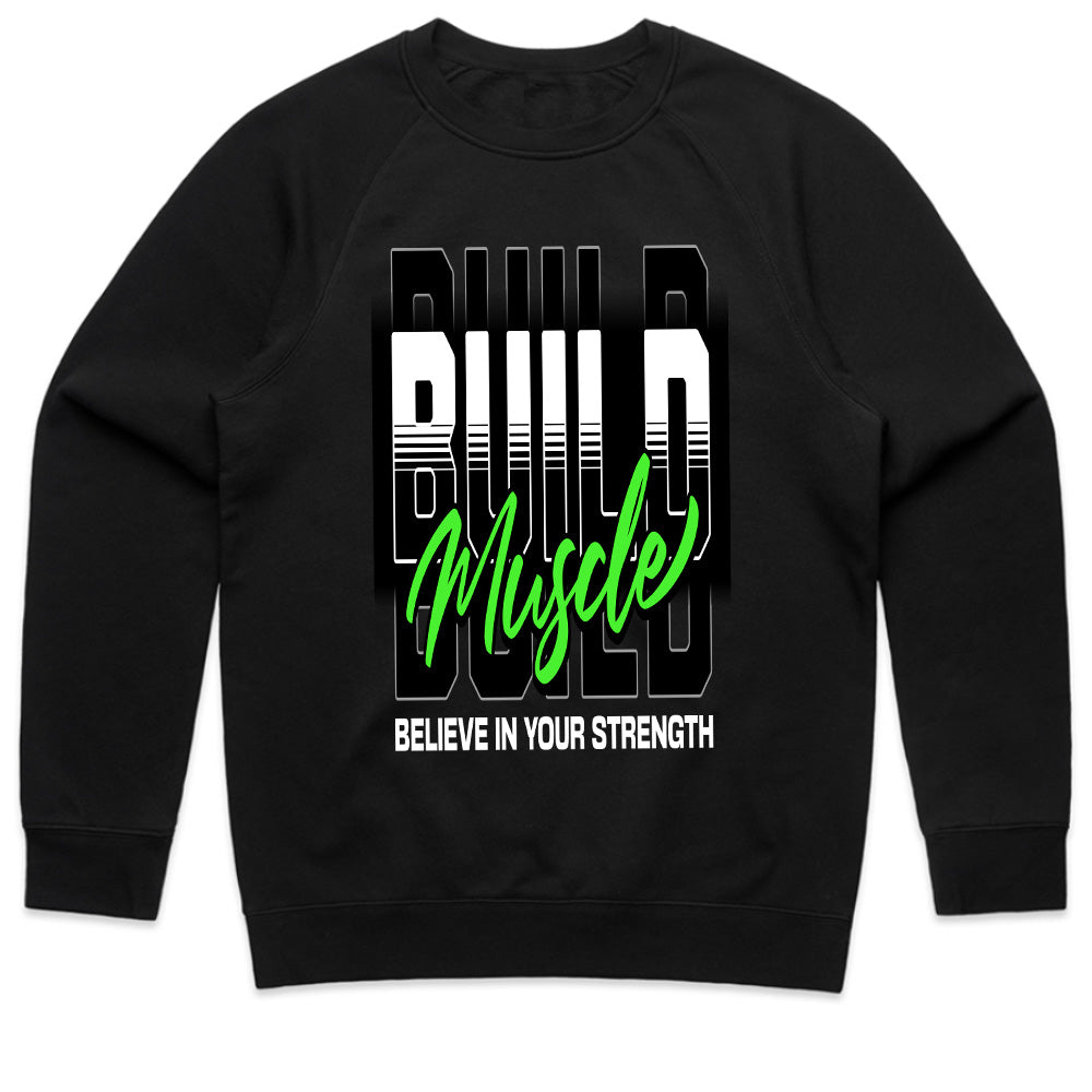 "Build Muscle" Motivational Gym T-Shirt – Believe in Your Strength