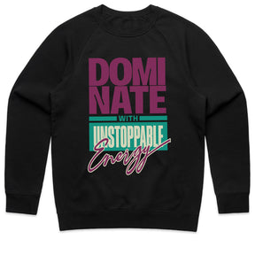"Dominate with Unstoppable Energy" Motivational Gym T-Shirt – Power & Confidence