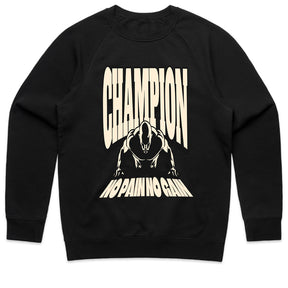 "Champion – No Pain No Gain" Motivational Gym T-Shirt – Train Like a Winner