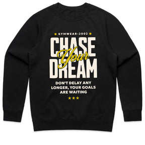 "Chase Your Dream" Inspirational Gym T-Shirt – No Limits, No Delays
