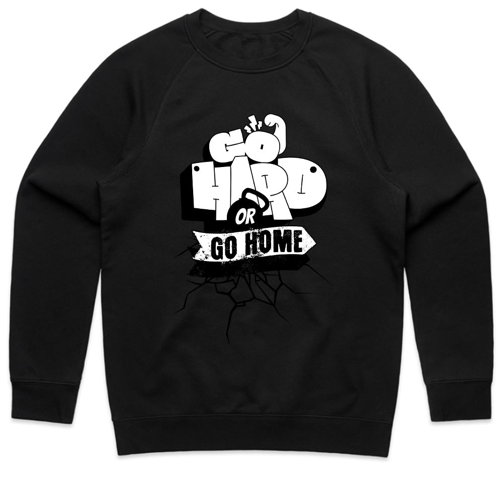"Go Hard or Go Home" Gym Motivation T-Shirt – Bold Workout Tee