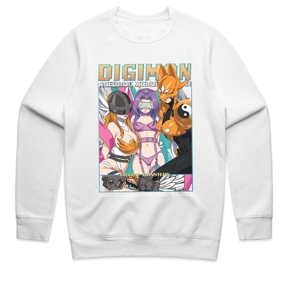 Digimon Digital Queens T-Shirt – Angewomon, Kazemon, & Renamon