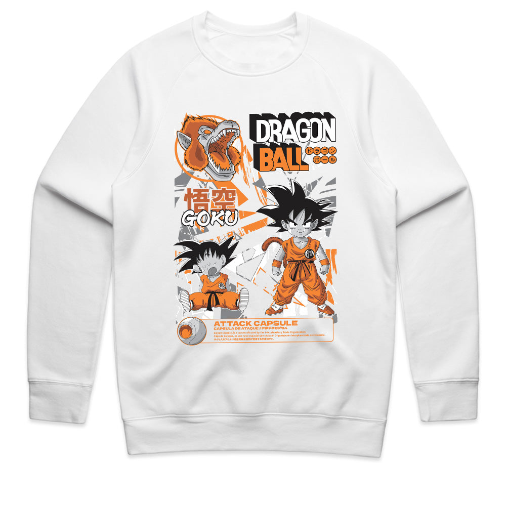 Young Goku & Great Ape Form T-Shirt – Classic Dragon Ball Retro Design