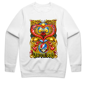 Grateful Dead Psychedelic Heart & Skull Lightning Bolt T-Shirt
