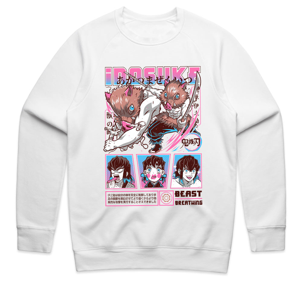 Inosuke Hashibira Beast Breathing Action T-Shirt – Demon Slayer Edition