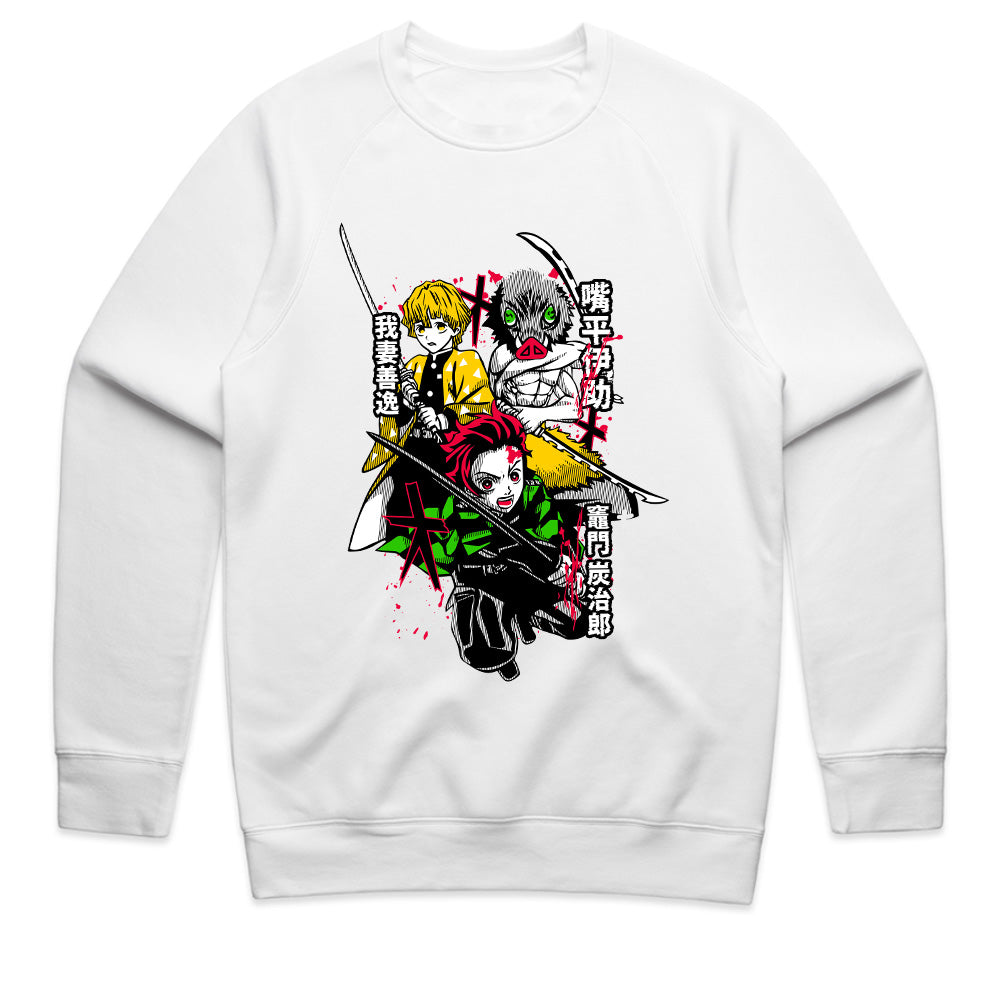 Demon Slayer Trio T-Shirt – Epic Anime Warrior Design