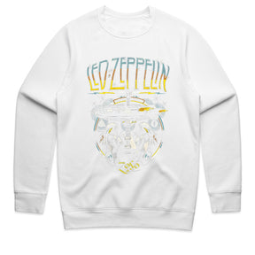 Led Zeppelin Rock & Roll Airship T-Shirt – Iconic Zeppelin & Guitar Design