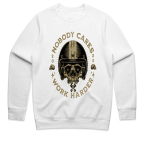 Nobody Cares, Work Harder – Skull Rider Motivation T-Shirt