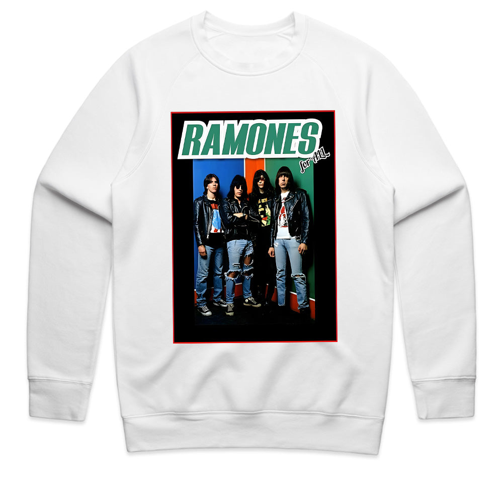 Ramones "For All" T-Shirt – Vintage Punk Rock Band Photo Tee