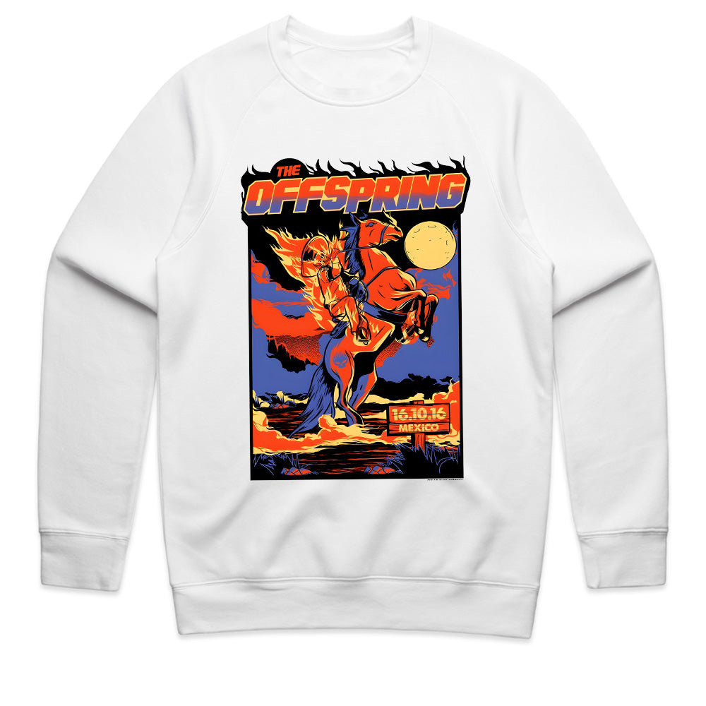 The Offspring "Flaming Rider" Mexico 2016 Concert Tour T-Shirt
