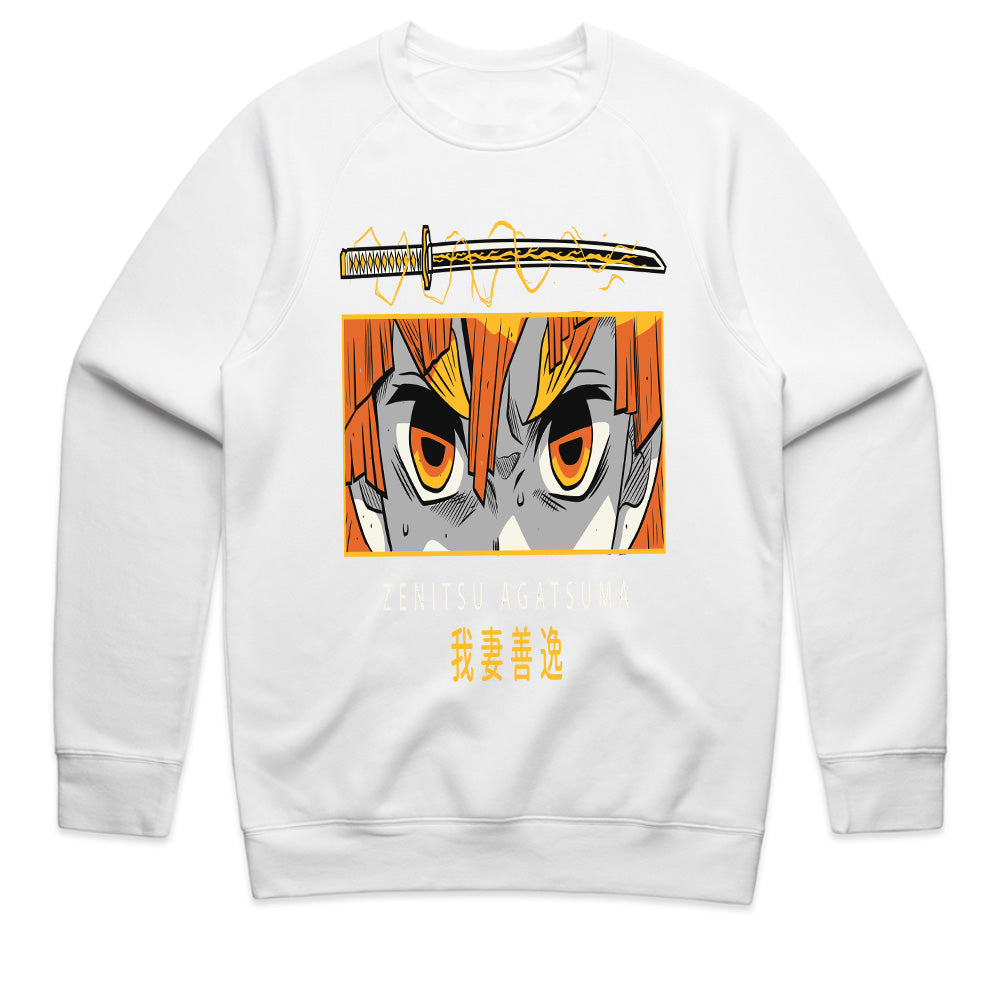 Zenitsu Agatsuma Thunder Breathing Anime T-Shirt – Bold Manga Design