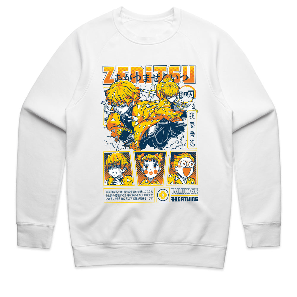 Zenitsu Agatsuma Thunder Breathing Anime Graphic T-Shirt – Dynamic Manga Design