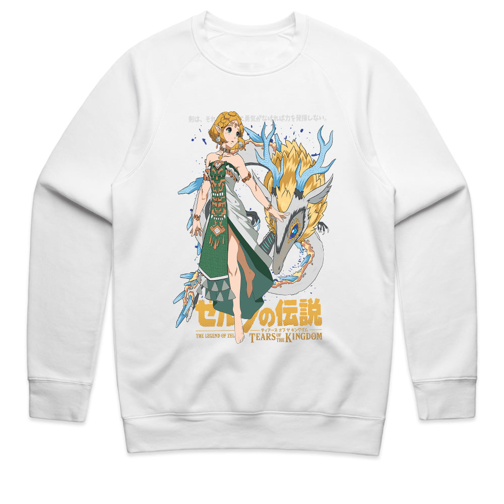 Zelda & Light Dragon Tears of the Kingdom T-Shirt – Epic Fantasy Design
