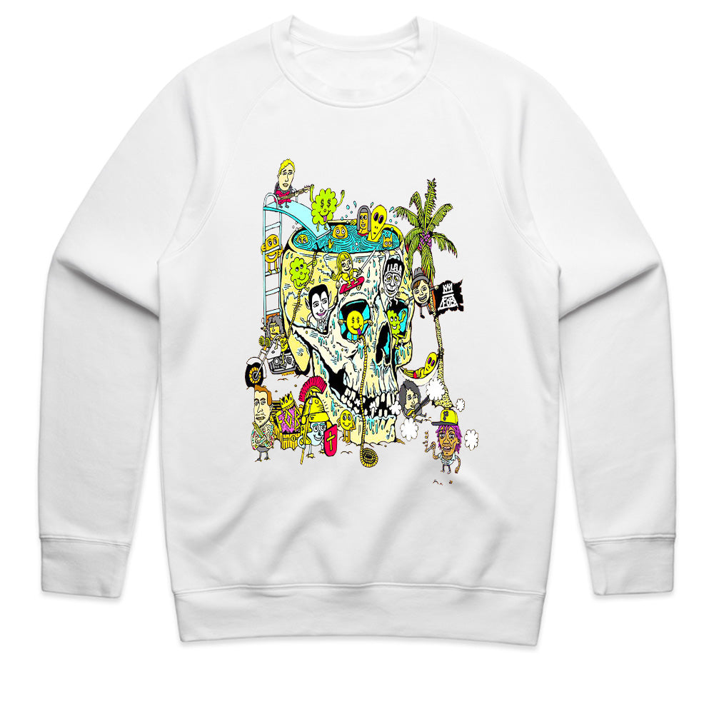 Fall Out Boy "So Much (For) Stardust" Doodle Skull Graphic T-Shirt
