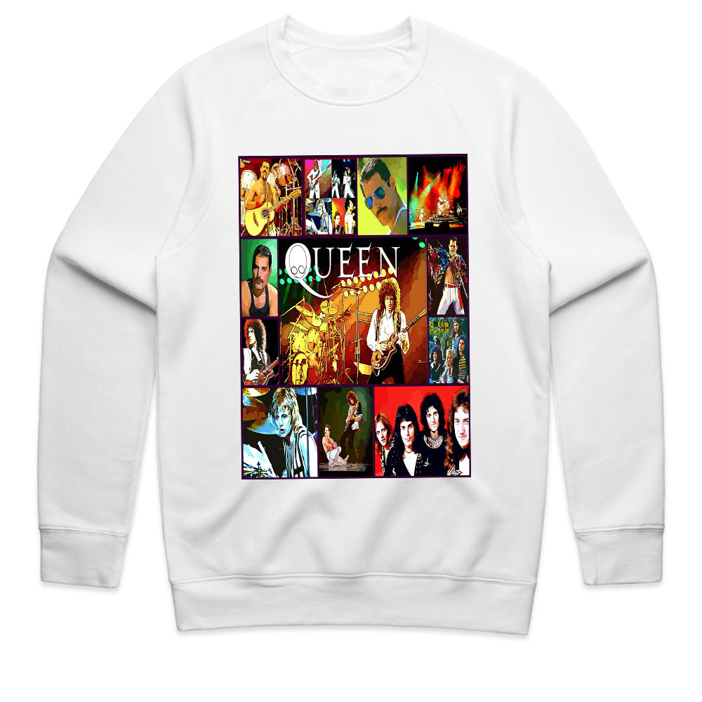 Queen Multi-Image Collage T-Shirt – Ultimate Rock Legends Tribute