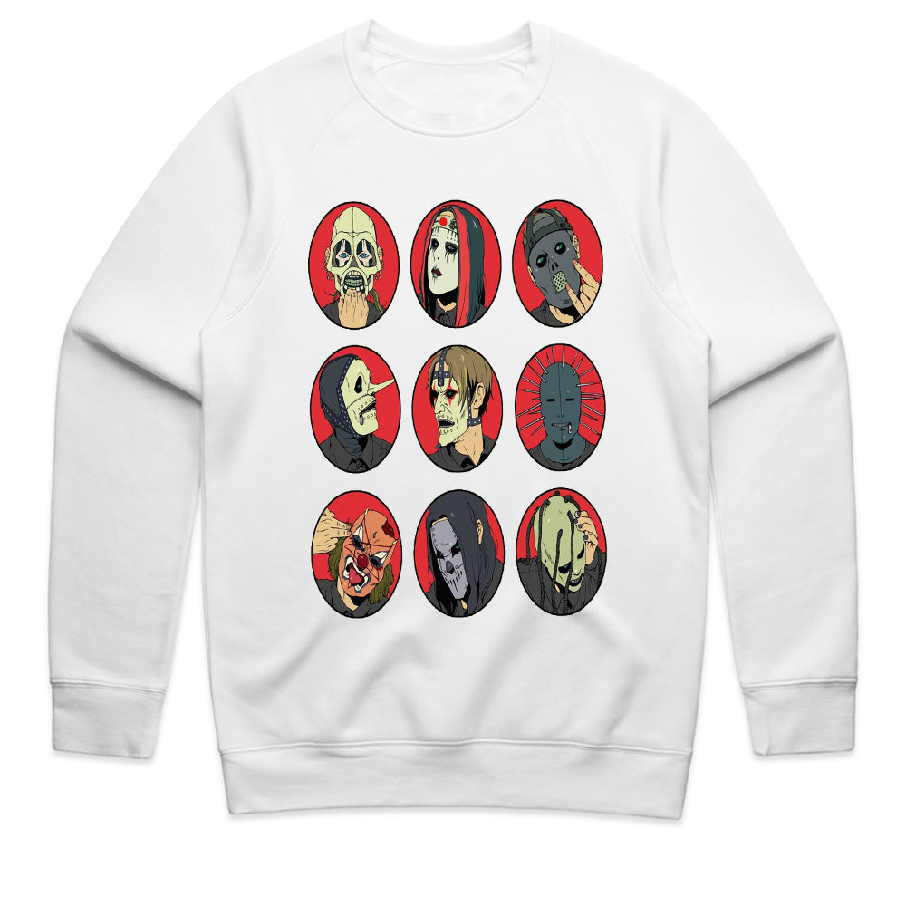 Slipknot Anime-Inspired Masked Members T-Shirt – Unique Art Style