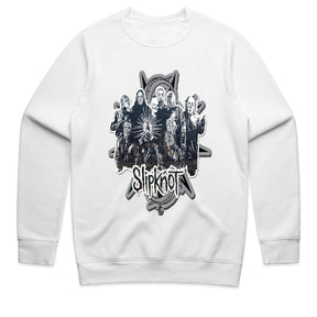 Slipknot Monochrome Band Group T-Shirt – Dark Metal Legacy