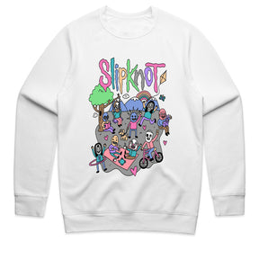 Slipknot Playful Cartoon Parody T-Shirt – Dark Humor Meets Heavy Metal