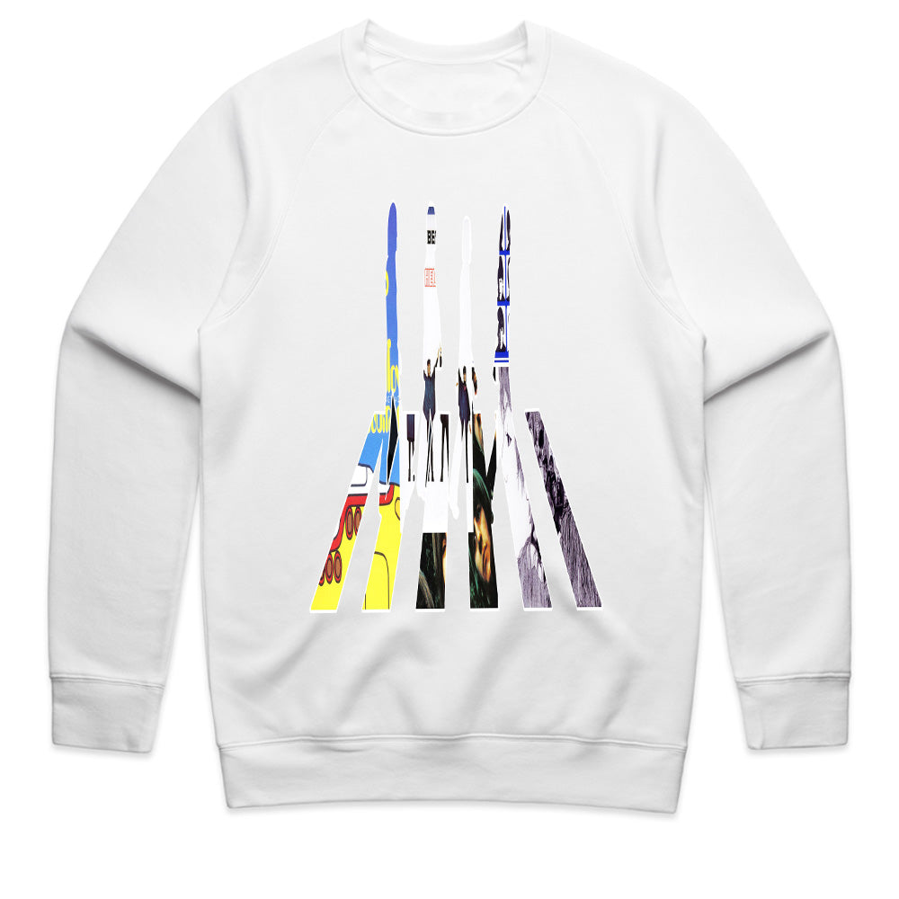 The Beatles "Abbey Road Album Collage" T-Shirt – Artistic Rock Tribute